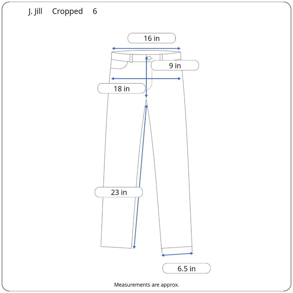 J Jill Cropped Straight Jeans Womens Olive Green Stretch Denim Frayed Hem SIze 6 - Picture 3 of 12